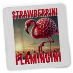 PC, gaming si accesorii - Periferice PC - Mousepad - Mousepad Strawberrini Flamingini Brainrot CoolTrend, 21x19cm - Infinity.ro