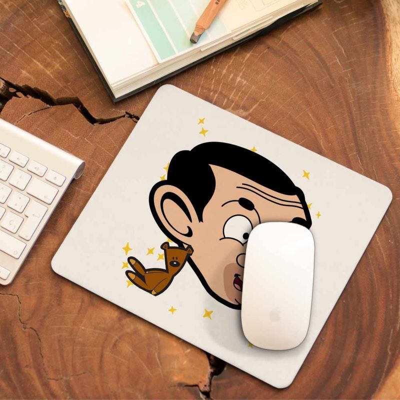 PC, gaming si accesorii - Periferice PC - Mousepad - Mousepad Mr Bean Comic Cartoon CoolTrend, 21x19cm - Infinity.ro