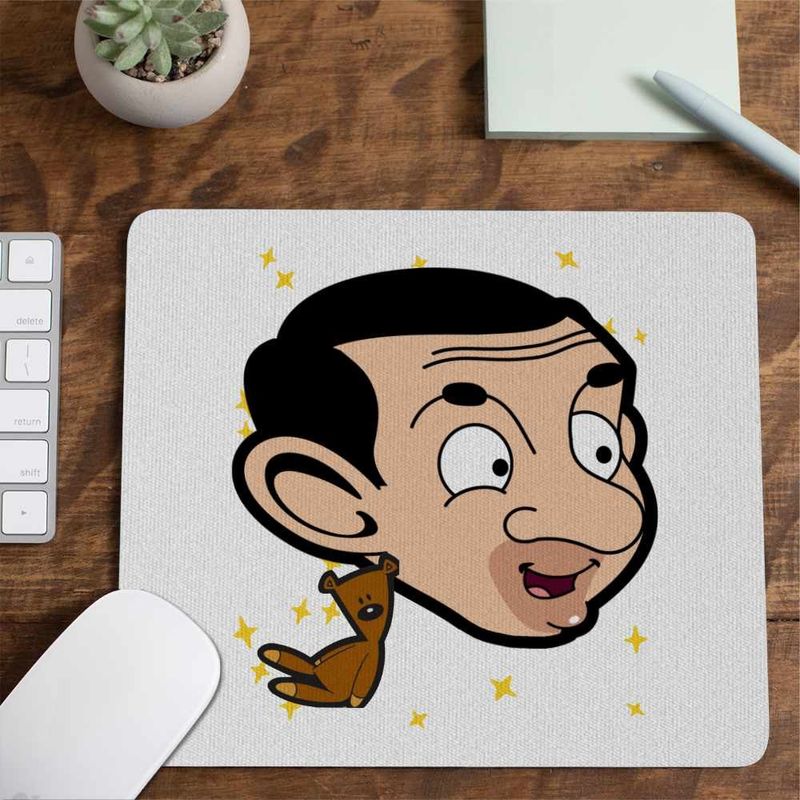 PC, gaming si accesorii - Periferice PC - Mousepad - Mousepad Mr Bean Comic Cartoon CoolTrend, 21x19cm - Infinity.ro