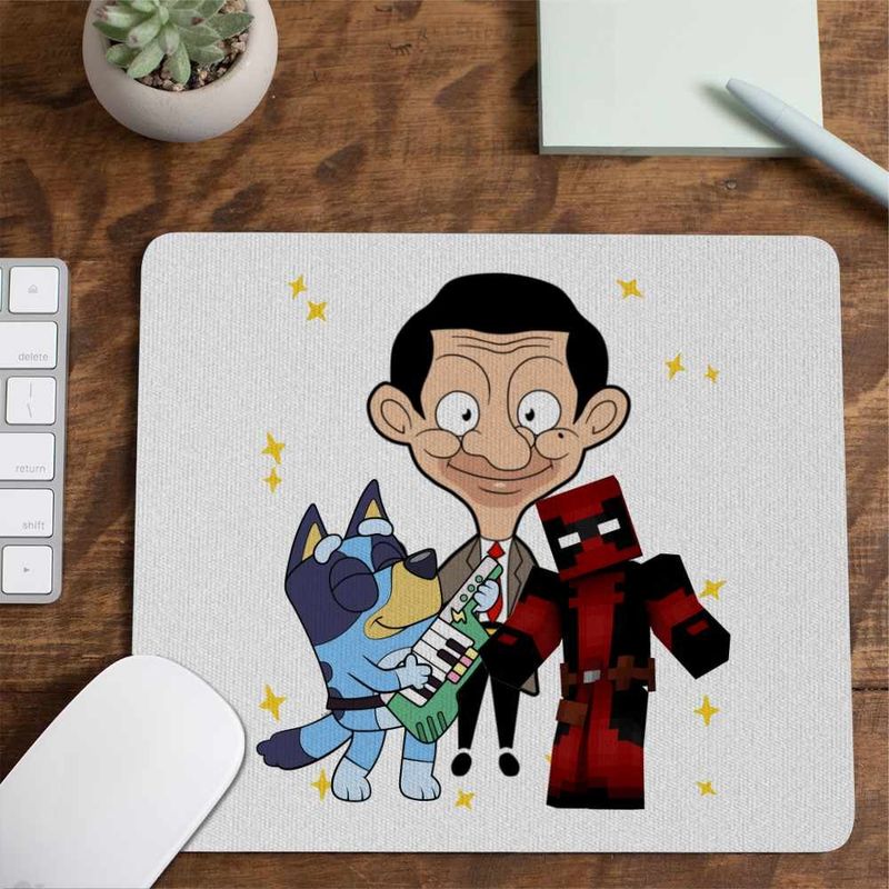 PC, gaming si accesorii - Periferice PC - Mousepad - Mousepad Mr Bean Bluey Tiktok CoolTrend, 21x19cm - Infinity.ro