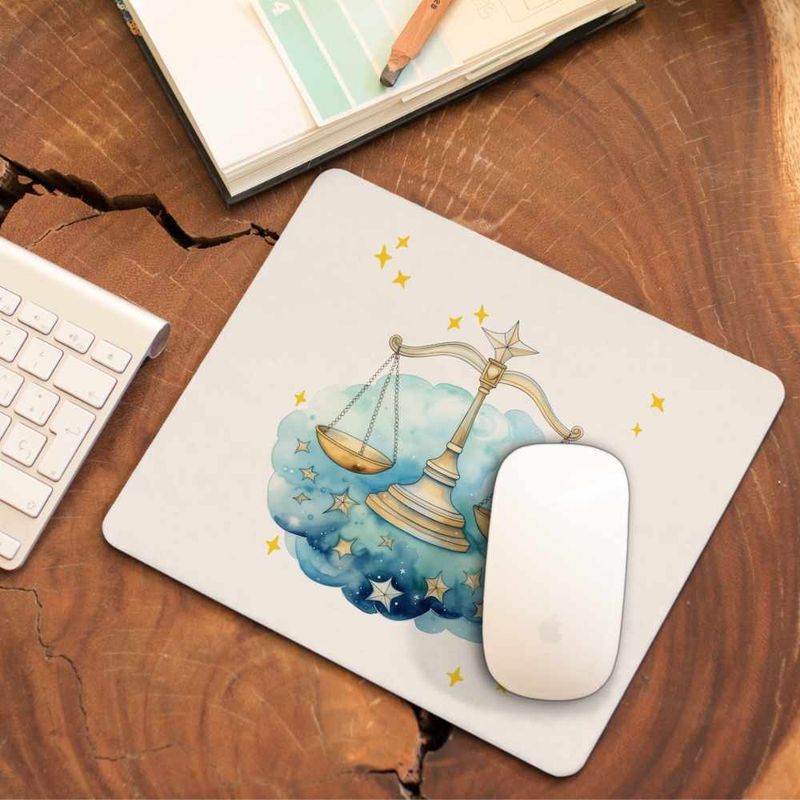 PC, gaming si accesorii - Periferice PC - Mousepad - Mousepad Balanta Baby Zodiac Horoscop Libra Astrologie CoolTrend, 21x19cm - Infinity.ro