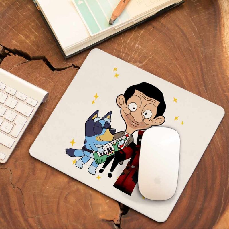 PC, gaming si accesorii - Periferice PC - Mousepad - Mousepad Mr Bean Bluey Tiktok CoolTrend, 21x19cm - Infinity.ro