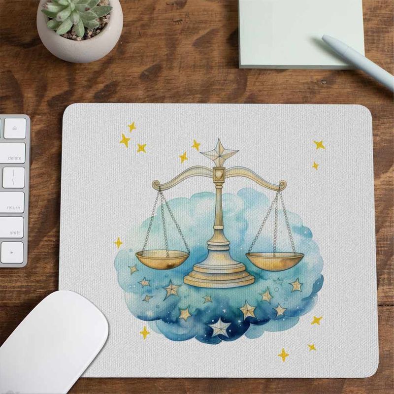 PC, gaming si accesorii - Periferice PC - Mousepad - Mousepad Balanta Baby Zodiac Horoscop Libra Astrologie CoolTrend, 21x19cm - Infinity.ro