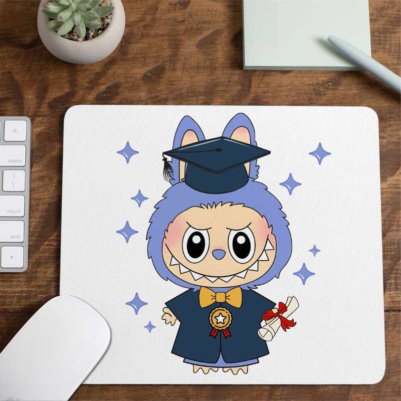 PC, gaming si accesorii - Periferice PC - Mousepad - Mousepad Labubu Banchet Absolvire Graduate, CoolTrend, 21x19cm - Infinity.ro