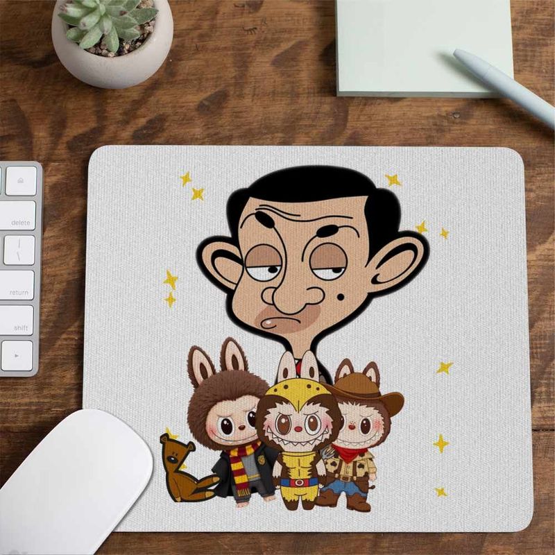 PC, gaming si accesorii - Periferice PC - Mousepad - Mousepad Mr Bean Labubu CoolTrend, 21x19cm - Infinity.ro