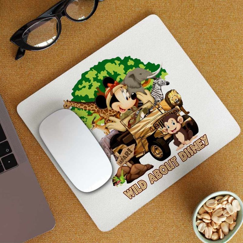 PC, gaming si accesorii - Periferice PC - Mousepad - Mousepad Minnie Wild Disney Safari CoolTrend, 21x19cm - Infinity.ro