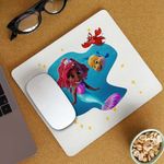 PC, gaming si accesorii - Periferice PC - Mousepad - Mousepad Ariel Flounder Disney Mica Sirena CoolTrend, 21x19cm - Infinity.ro