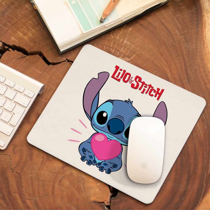 PC, gaming si accesorii - Periferice PC - Mousepad - Mousepad Stich Heart Stitch CoolTrend, 21x19cm - Infinity.ro