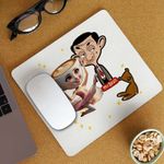 PC, gaming si accesorii - Periferice PC - Mousepad - Mousepad Mr Bean Ballerina Capucina Meme CoolTrend, 21x19cm - Infinity.ro
