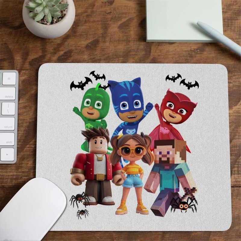 PC, gaming si accesorii - Periferice PC - Mousepad - Mousepad PJ Masks Roblox Minecraft CoolTrend, 21x19cm - Infinity.ro