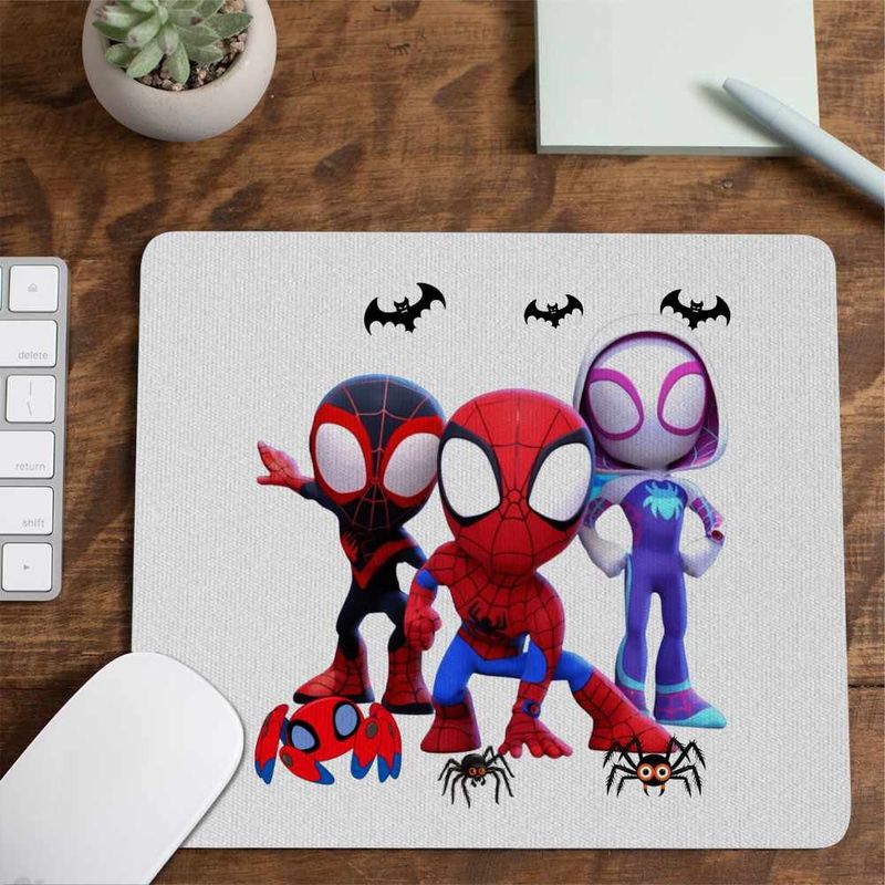 PC, gaming si accesorii - Periferice PC - Mousepad - Mousepad Paienjenelul Marvel All Team CoolTrend, 21x19cm - Infinity.ro