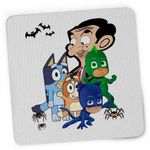 PC, gaming si accesorii - Periferice PC - Mousepad - Mousepad Bluey Mr Bean Eroii in Pijama Pj Masks CoolTrend, 21x19cm - Infinity.ro