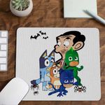 PC, gaming si accesorii - Periferice PC - Mousepad - Mousepad Bluey Mr Bean Eroii in Pijama Pj Masks CoolTrend, 21x19cm - Infinity.ro