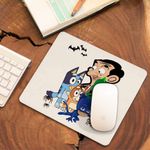 PC, gaming si accesorii - Periferice PC - Mousepad - Mousepad Bluey Mr Bean Eroii in Pijama Pj Masks CoolTrend, 21x19cm - Infinity.ro