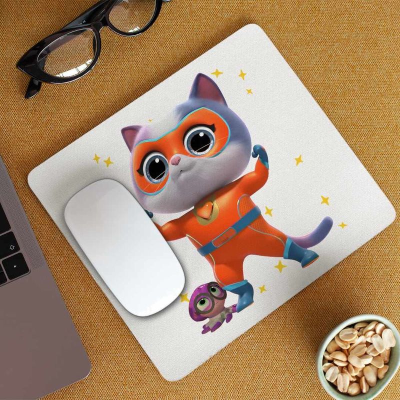 PC, gaming si accesorii - Periferice PC - Mousepad - Mousepad Super Pisicute Ghem Buddy SuperKitties CoolTrend, 21x19cm - Infinity.ro