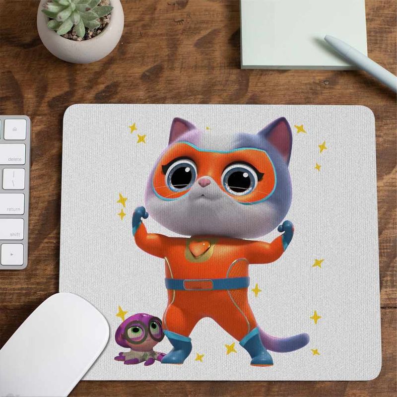 PC, gaming si accesorii - Periferice PC - Mousepad - Mousepad Super Pisicute Ghem Buddy SuperKitties CoolTrend, 21x19cm - Infinity.ro