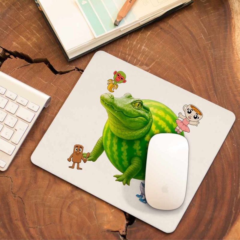 PC, gaming si accesorii - Periferice PC - Mousepad - Mousepad Glorbo Fruttodrillo Brainrot CoolTrend, 21x19cm - Infinity.ro