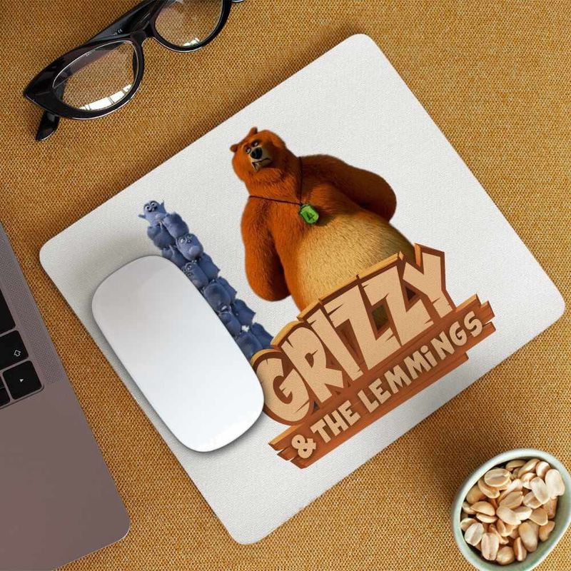 PC, gaming si accesorii - Periferice PC - Mousepad - Mousepad Ursu Grizzy si lemingii CoolTrend, 21x19cm - Infinity.ro