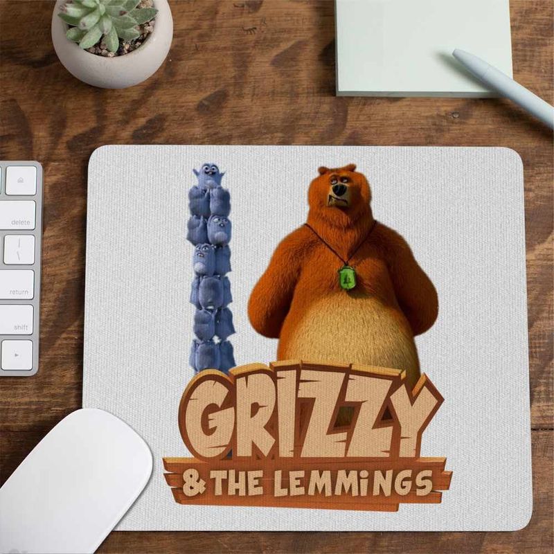 PC, gaming si accesorii - Periferice PC - Mousepad - Mousepad Ursu Grizzy si lemingii CoolTrend, 21x19cm - Infinity.ro