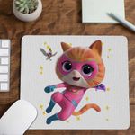 PC, gaming si accesorii - Periferice PC - Mousepad - Mousepad Super Pisicute Ginny SuperKitties CoolTrend, 21x19cm - Infinity.ro