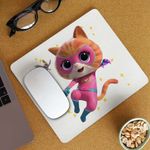 PC, gaming si accesorii - Periferice PC - Mousepad - Mousepad Super Pisicute Ginny SuperKitties CoolTrend, 21x19cm - Infinity.ro