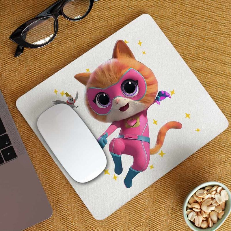PC, gaming si accesorii - Periferice PC - Mousepad - Mousepad Super Pisicute Ginny SuperKitties CoolTrend, 21x19cm - Infinity.ro