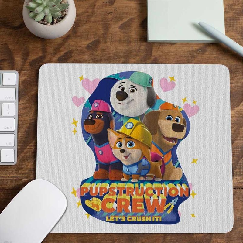 PC, gaming si accesorii - Periferice PC - Mousepad - Mousepad Pupstruction Crew Catelusi Constructori Junior CoolTrend, 21x19cm - Infinity.ro