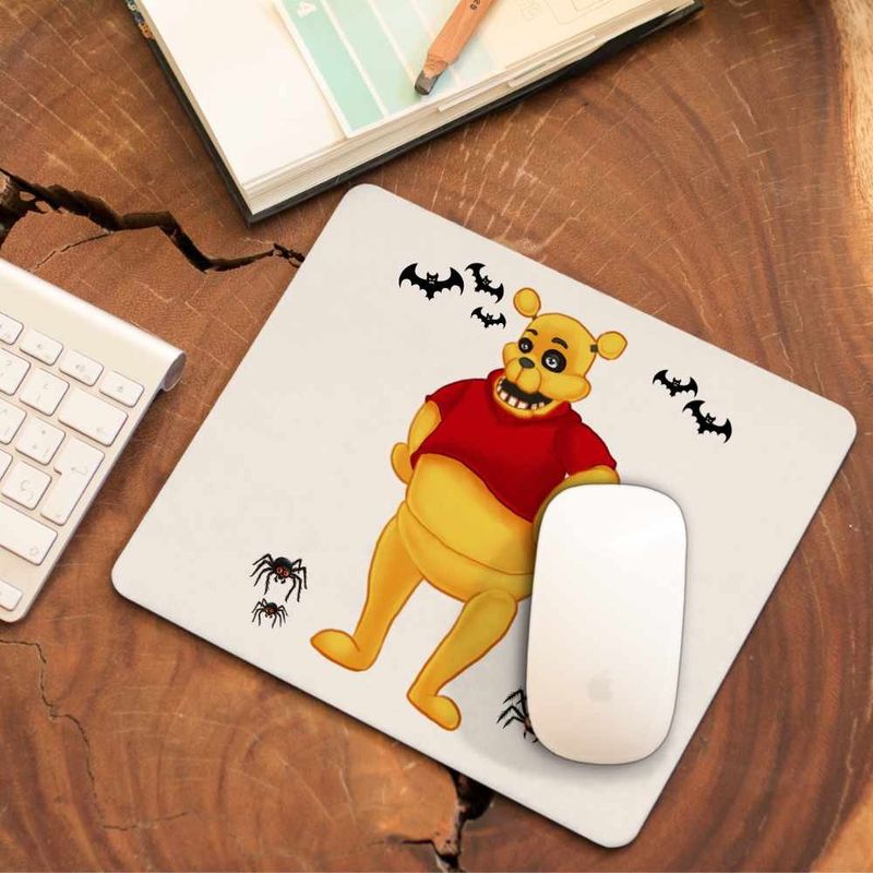 PC, gaming si accesorii - Periferice PC - Mousepad - Mousepad Ursuletul Winnie the Pooh Horror FNAF CoolTrend, 21x19cm - Infinity.ro