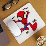 PC, gaming si accesorii - Periferice PC - Mousepad - Mousepad Paienjenel Spidey Peter Parker CoolTrend, 21x19cm - Infinity.ro
