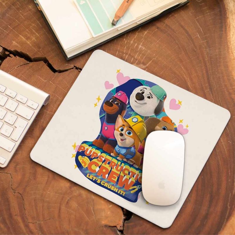PC, gaming si accesorii - Periferice PC - Mousepad - Mousepad Pupstruction Crew Catelusi Constructori Junior CoolTrend, 21x19cm - Infinity.ro