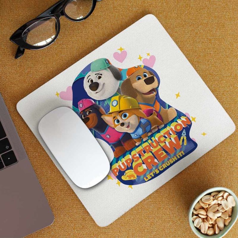 PC, gaming si accesorii - Periferice PC - Mousepad - Mousepad Pupstruction Crew Catelusi Constructori Junior CoolTrend, 21x19cm - Infinity.ro