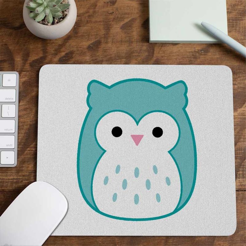 PC, gaming si accesorii - Periferice PC - Mousepad - Mousepad Squishmallows Bufnita Atena CoolTrend, 21x19cm - Infinity.ro