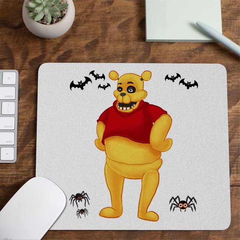 PC, gaming si accesorii - Periferice PC - Mousepad - Mousepad Ursuletul Winnie the Pooh Horror FNAF CoolTrend, 21x19cm - Infinity.ro