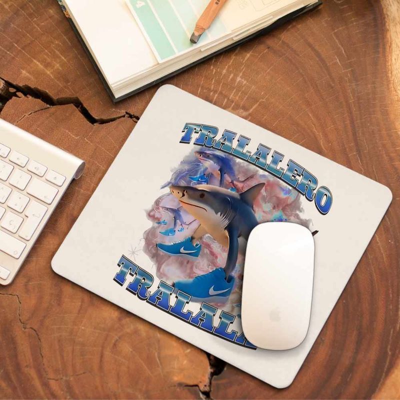 PC, gaming si accesorii - Periferice PC - Mousepad - Mousepad Italian Meme Tralalero Brainrot CoolTrend, 21x19cm - Infinity.ro