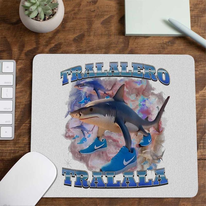 PC, gaming si accesorii - Periferice PC - Mousepad - Mousepad Italian Meme Tralalero Brainrot CoolTrend, 21x19cm - Infinity.ro