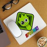 PC, gaming si accesorii - Periferice PC - Mousepad - Mousepad Sprunki Lime Square Music Game CoolTrend, 21x19cm - Infinity.ro
