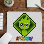 PC, gaming si accesorii - Periferice PC - Mousepad - Mousepad Sprunki Lime Square Music Game CoolTrend, 21x19cm - Infinity.ro