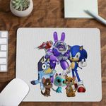 PC, gaming si accesorii - Periferice PC - Mousepad - Mousepad Robogobo Bluey Sonic Super Pisicute CoolTrend, 21x19cm - Infinity.ro
