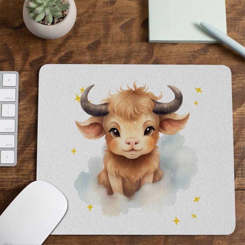 PC, gaming si accesorii - Periferice PC - Mousepad - Mousepad Taur Baby Zodiac Horoscop Taurus Astrologie CoolTrend, 21x19cm - Infinity.ro