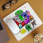 PC, gaming si accesorii - Periferice PC - Mousepad - Mousepad Garden of Banban All Gang Horror CoolTrend, 21x19cm - Infinity.ro