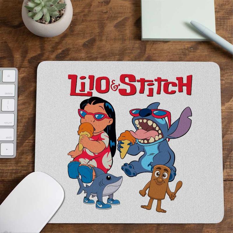 PC, gaming si accesorii - Periferice PC - Mousepad - Mousepad Lilo Stitch Cool Vibes CoolTrend, 21x19cm - Infinity.ro