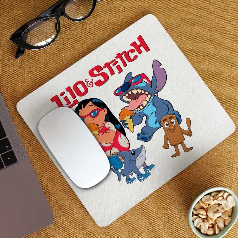 PC, gaming si accesorii - Periferice PC - Mousepad - Mousepad Lilo Stitch Cool Vibes CoolTrend, 21x19cm - Infinity.ro
