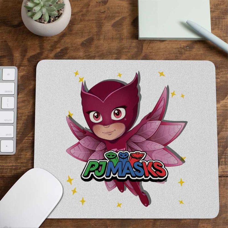 PC, gaming si accesorii - Periferice PC - Mousepad - Mousepad Pj Masks Owlette Eroi Pijamale CoolTrend, 21x19cm - Infinity.ro