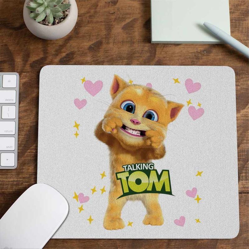 PC, gaming si accesorii - Periferice PC - Mousepad - Mousepad Ginger Talking Tom CoolTrend, 21x19cm - Infinity.ro