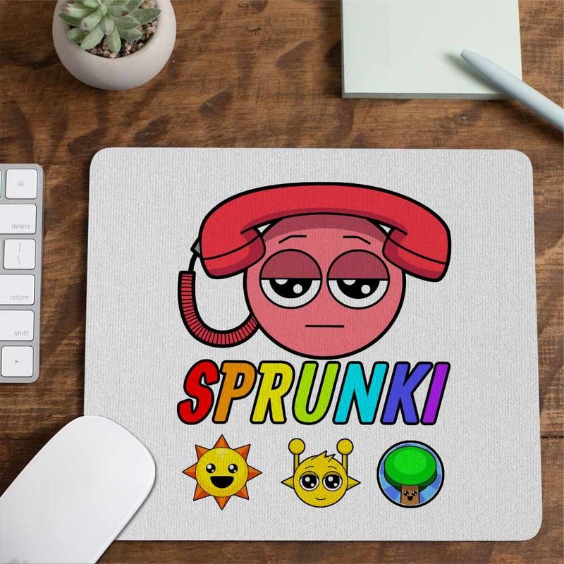 PC, gaming si accesorii - Periferice PC - Mousepad - Mousepad Sprunki Music Tele Beat CoolTrend, 21x19cm - Infinity.ro