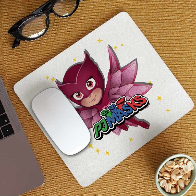 PC, gaming si accesorii - Periferice PC - Mousepad - Mousepad Pj Masks Owlette Eroi Pijamale CoolTrend, 21x19cm - Infinity.ro