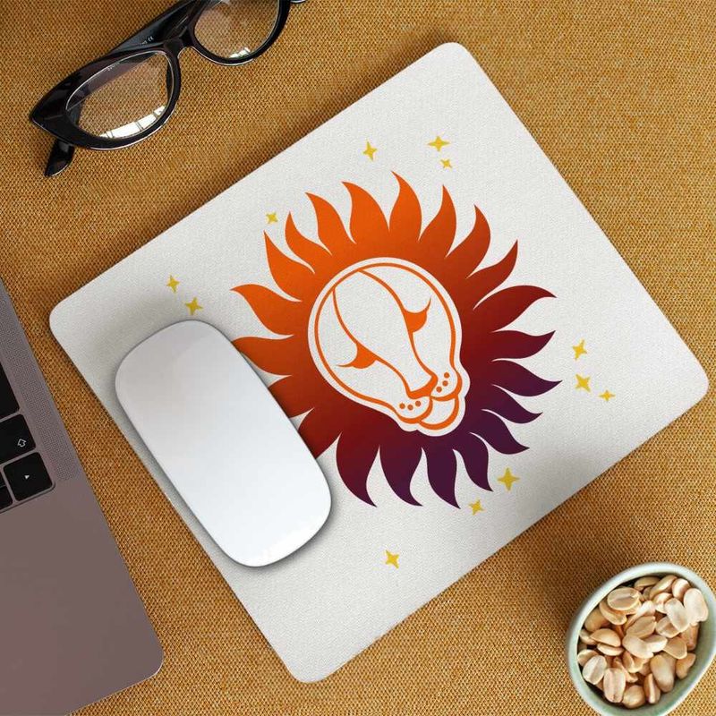 PC, gaming si accesorii - Periferice PC - Mousepad - Mousepad Leu Horoscop Zodie Astrologie Leo CoolTrend, 21x19cm - Infinity.ro