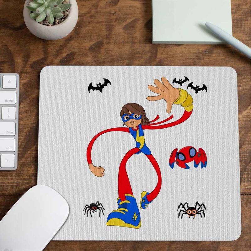 PC, gaming si accesorii - Periferice PC - Mousepad - Mousepad Ms Marvel Paienjenel Spidey CoolTrend, 21x19cm - Infinity.ro