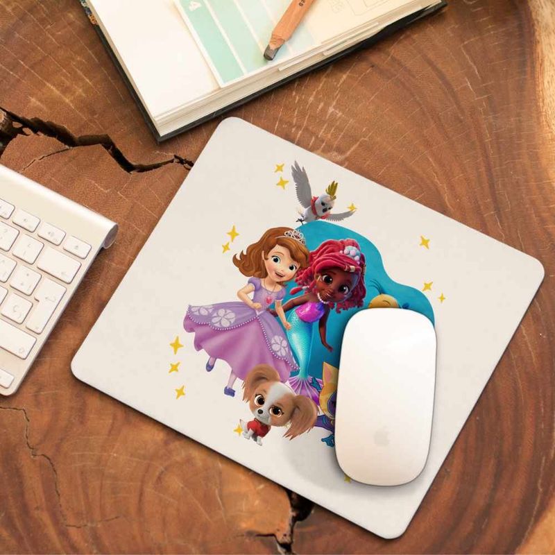PC, gaming si accesorii - Periferice PC - Mousepad - Mousepad Sofia Ariel Sclipi Super Pisicute CoolTrend, 21x19cm - Infinity.ro