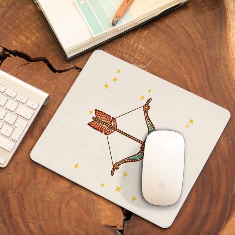 PC, gaming si accesorii - Periferice PC - Mousepad - Mousepad Sagetator Zodiac Horoscop Sagittarius Mandala Astrologie CoolTrend, 21x19cm - Infinity.ro